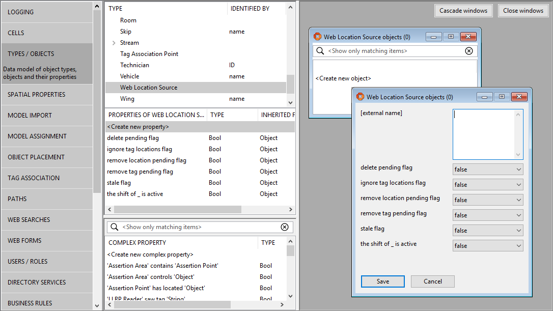 Screenshot of adding ExampleSource to Web Location Source type
