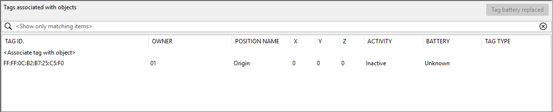 screenshot of association