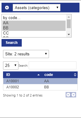 search parameters for a search