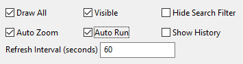 screen shot showing the behavior controls for a new search