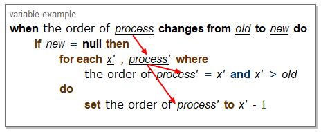 screen shot showing the creation of a variable based on a property