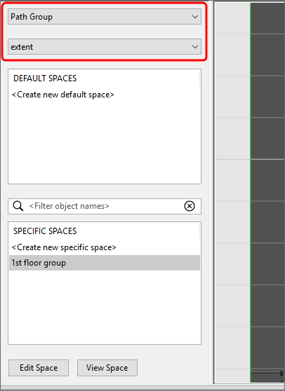 Illustration of adding extents to path groups