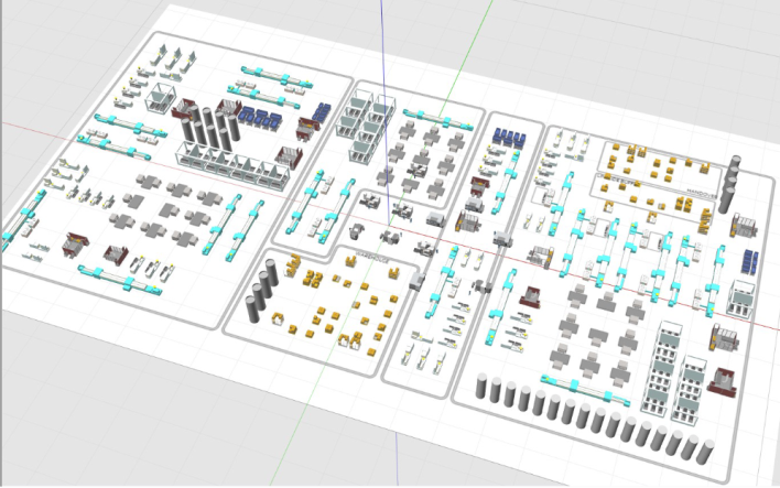 top-down view of SmartSpace map