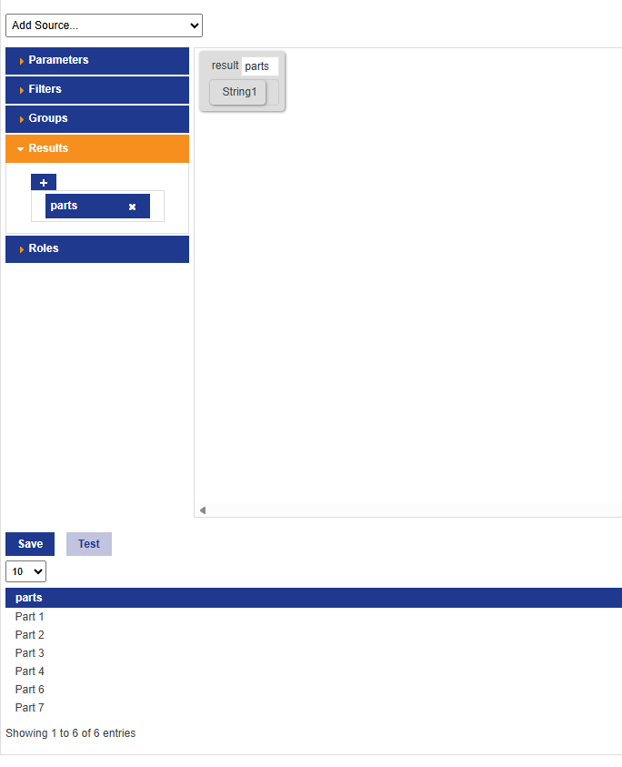 name of part using the subquery