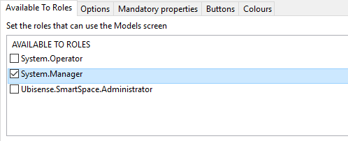 screen shot of adding a role to a screen (web form)