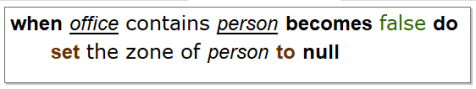 simple rule for unsetting the zone of person to office