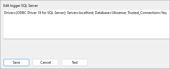 setting a connection string for SQL Server in PROPERTY HISTORY in SmartSpace Config