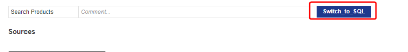Switch to SQL button