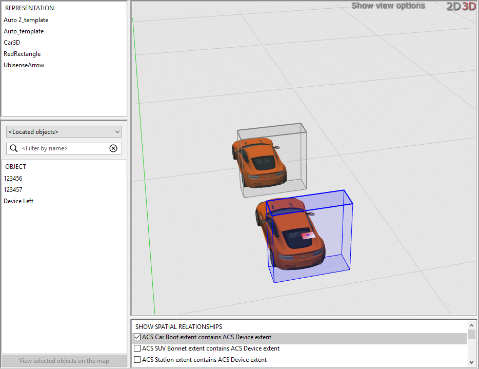 objects located in SmartSpace Config from ACS setup